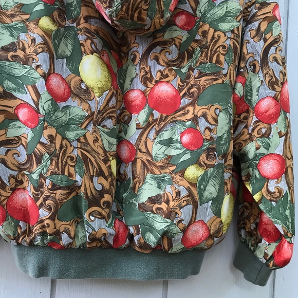 Vintage Silk Italian Hooded Bomber Jacket - Picture 8 of 12